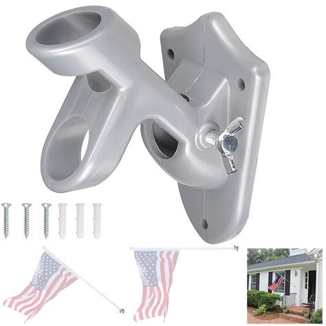 aluminum wall mounted flag pole brackets|corner flag pole mounting bracket.